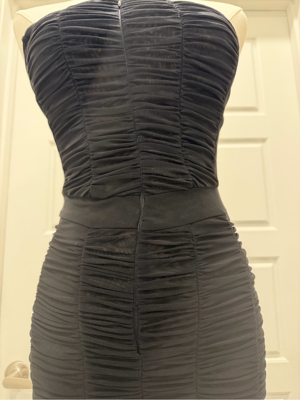 I.AM.GIA Ophelia Strapless Ruched Black Jumpsuit - Picture 8 of 10